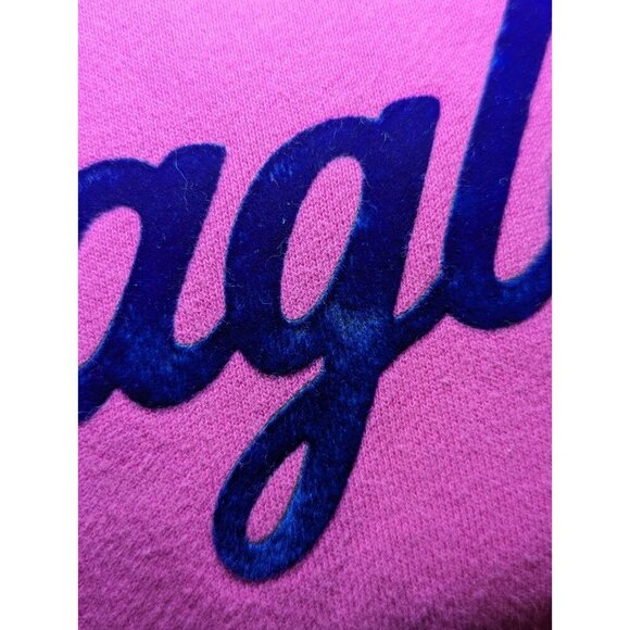 Hot Pink AE American Eagle Pullover Sweatshirt Sweater Preppy Teen Top Small - Picture 3 of 16